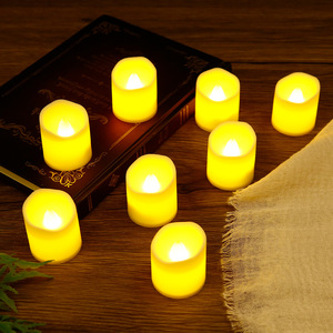 Decorazioni natalizie senza fiamma candela da tè con lunga durata della batteria LED bianco caldo che desidera candela di nozze - Product Image 3