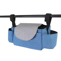 Sac Organisateur Universel Personnalisé pour Poussette, Porte-Bouteille Isotherme Étanche, Panier à Couches Suspendu pour Landau