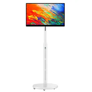 Soporte móvil 21,5, 27 y 32 pulgadas, tableta todo en uno android con pantalla táctil de batería