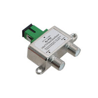 UT-King Digital 2 Way Satellite Splitter Kompatibel FTTH 45-1000MHz Kabel Koaksial Kehilangan Insersi Rendah Isolasi Tinggi RF Dalam Ruangan