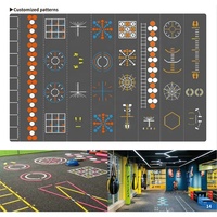 Rutschfeste Fitness-Rollbodenbeläge für Innenräume aus Recycling-EPDM-SBR-Material, Turnhallenboden, Spielplatz-Gummifliesen, Anpassbares Muster-Teppich