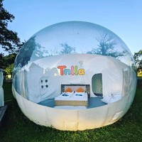 Dôme igloo transparent de luxe pour l'extérieur, tente de camping igloo, chambre à coucher gonflable à bulles