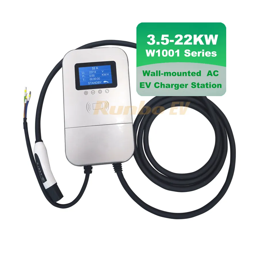 Nivel de hogar 2 tipo 1 TIPO 2 EV 7kw pila de carga doméstica wallbox cargador de CC cargador siempre rápido 22kw 240V