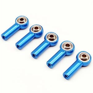 5 uds M3 * 26mm conector de rótula de Metal azul cabeza de varilla de tracción hebilla de cabeza de bola para <span class=keywords><strong>RC</strong></span> camión Buggy <span class=keywords><strong>Crawler</strong></span> piezas de reacondicionamiento de coche - Product Image 1