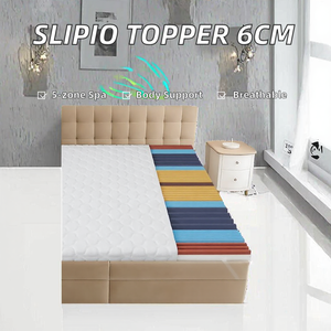 <span class=keywords><strong>Topper</strong></span> Materasso SLIPIO 200 <span class=keywords><strong>X</strong></span> 200, Profilo Alto 3-4 Pollici, 5 Zone Massaggianti, Adattamento Ottimale al Corpo, Traspirante, Lavabile in Lavatrice - Product Image 3