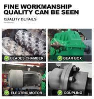 Moteur de déchiqueteuse de ferraille de haute qualité 20KW 1000kg pour le recyclage de l'aluminium, du cuivre, du fer, des tournures métalliques, des coques de voitures et des vélos