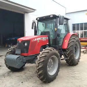 Kullanılan çiftlik tekerleği traktör Massey Ferguson MF1204 120hp 4x4wd küçük mini kompakt tarım makineleri ekipmanları ön uç yükleyici