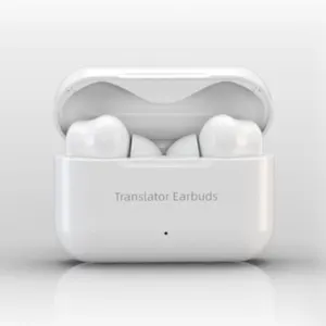 Earphone Terjemahan Telinga Ganda Banyak M6 Bahasa Headset Translasi