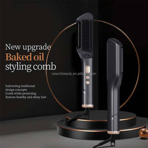 Brosse lissante électrique 3 en 1 à ions négatifs, traitement à l'huile chaude infusée, avec chauffage PTC ionique <span class=keywords><strong>pour</strong></span> <span class=keywords><strong>les</strong></span> soins des <span class=keywords><strong>cheveux</strong></span>, anti-frisottis - Product Image 6