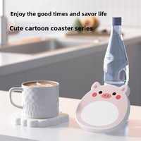 Sous-verres de cuisine en boue de diatomée à séchage rapide, écologiques, absorbants, antidérapants, durables, coussinets absorbants d'eau personnalisables gratuits