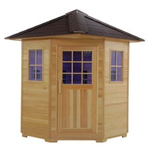 Modern Black 2 Person Outdoor infrared Sauna <strong>Canada</strong> Hemlock sauna <strong>stove</strong> 6kw - Product Image 4