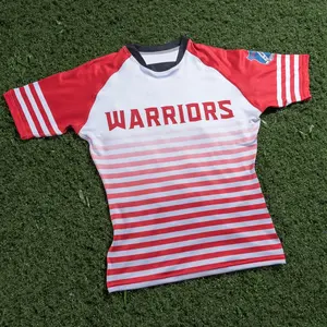 2021 Custom Polyester Kid Groothandel Super Sublimatie Afdrukken Team Kit Union Omkeerbare League Uniform Set Rugby Shorts Jersey
