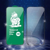 Protecteur d'écran en verre trempé 18D Airbag pour iPhone 15 Pro Max Film Micas pour iPhone 15 16 7/8 Plus Téléphones Mobiles