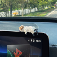 Super Niedliche Schlafende Katze Armaturenbrett-Dekoration Legierung Auto-Bildschirm & Mittelkonsolen-Display Kleine Ornamente Cartoon für Frauen