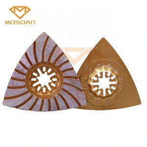 <span class=keywords><strong>Dischi</strong></span> Abrasivi Triangolari Turbo per Utensile Multifunzione Oscillante Star Lock Fein per Bordi in Calcestruzzo - Product Image 1