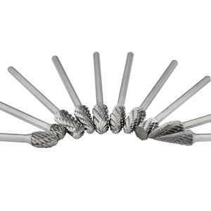 Fabrika toptan endüstriyel sınıf yüksek kalite 6mm 1/4 inç Tungsten döner kesici çelik kesim karbür çapak takım - Product Image 1