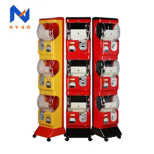 Máquina Expendedora de cápsulas de 2 pulgadas a la venta, máquinas expendedoras de cápsulas de juguete de tres capas que funcionan con monedas