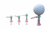 Inflador de Pelotas de Golf con Logotipo Personalizado, de PVC Oxford, para Exhibiciones y Eventos Promocionales al Aire Libre - Product Image 2