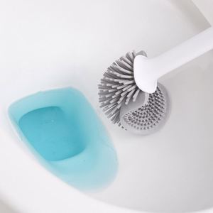 Creative Removable Handle Multifunctional Portable Toilet <b>Cleaning</b> <b>Brush</b> Set CD021 Foreign Trade No Dead Angle TPR Soft Rubber - Product Image 4