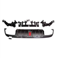 Diffuseur arrière ABS W205, diffuseur de pare-chocs arrière noir brillant avec embouts d'échappement pour Mercedes Benz Classe C W205 2015-2021 Sport