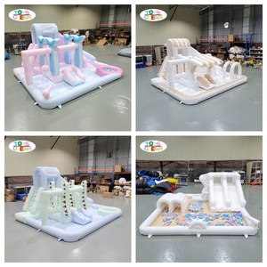 Pastel sirena princesa inflable Combo castillo hinchable tobogán PVC Casa de rebote tobogán piscina agua <span class=keywords><strong>Splash</strong></span> para niñas al aire libre - Product Image 2