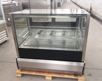 Vitrine Réfrigérée Commerciale de Comptoir avec Ventilation par Ventilateur, Capacités 15L, 24L, 31L, pour Crèmes Glacées, avec Porte Coulissante en Verre