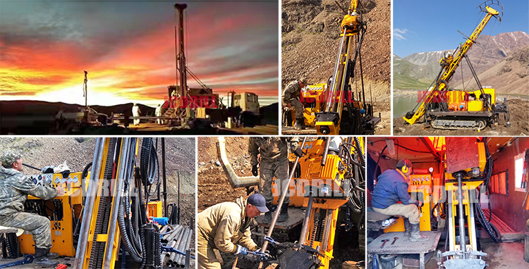 Geo - technical exploration mine diamond core sample drilling rigs machine for sale