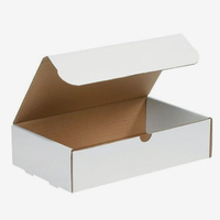 In Stock Wholesale Biodegradable 12*9*4inch Paper Boxes for Mailing Cheap White Corrugated Shipping Box for Small Business