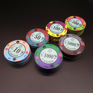 Fichas de Póker de Cerámica Híbrida Personalizadas con Logotipo de Casino, Sublimación Profesional, Baratas al por Mayor - Product Image 4