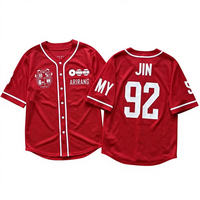 T-shirt décontracté unisexe à manches courtes en jersey respirant pour le soutien des tournées mondiales KPOP JUNGKOOK SUGA JIMIN V ARIRANG J-HOPE RM JIN