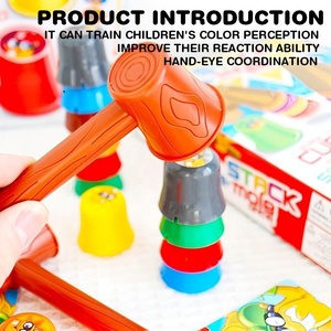 Nuevo Lanzamiento: Juego de Mesa Happy Whack Mole con Modo Apilado - Juego Educativo de Plástico para Niños y <span class=keywords><strong>Familia</strong></span> - Product Image 3