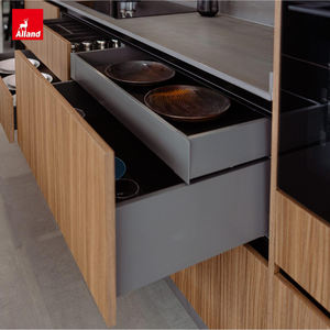 Alland Northern California Corners Cover Panneau de grain de bois foncé <span class=keywords><strong>Porte</strong></span> stratifiée <span class=keywords><strong>Placard</strong></span> Noyer Couleurs Idées Placage Armoire de cuisine - Product Image 6