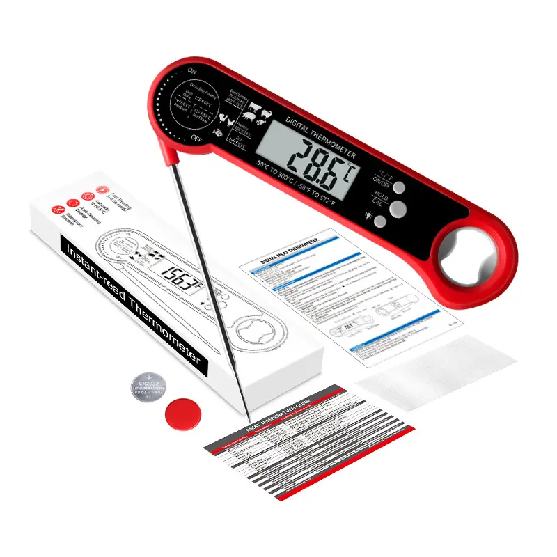 Direct Gelezen Vleesthermometer Met Sonde Voor Het Koken Van Snelle Nauwkeurige Waterdichte Digitale Voedselthermometer Bbq En Keukenbakken