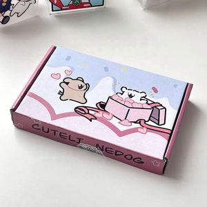 Custom Recyclable Corrugated Cardboard Paper Packaging Tear Strip Self Sealing Mailer Shipping Gift Box Matt Lamination Sponge - Product Image 4