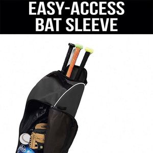 BSCI Factory BSCI Factory China Manufacture Custom Sport Duffel <b>Bag</b> Baseball Rolling Stick <b>Bag</b> With <b>Wheels</b> - Product Image 5