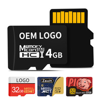 Barato buen logotipo personalizado tarjeta de memoria SD 4GB 8GB 16GB 32GB 64GB 128GB Mini tarjeta Micro TF SD