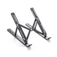 Support pour ordinateur portable en alliage d'aluminium, support portable pour ordinateur portable avec rehausseur, support métallique portable 18 pouces