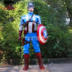 Statue réaliste en fibre de verre Spider Man Iron Man Sculpture de personnage animé personnaliser la décoration - Product Image 6