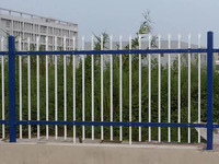 Panneau de clôture en acier galvanisé, revêtu de poudre, clôture en acier zingué