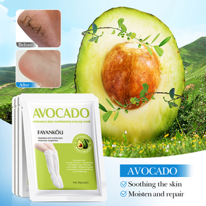 Mascarilla Exfoliante para Pies, Rejuvenecedora, Hidratante, Nutritiva, con Aceite de Aguacate y Vaselina, Mascarilla Humectante para Piernas Largas - Product Image 2