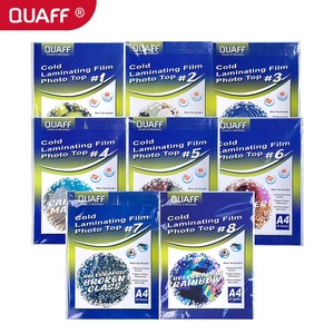 <span class=keywords><strong>Quaff</strong></span> แผ่นลามิเนต A4หลายทางเลือกแผ่นฟิล์มเคลือบเย็นกระดาษลอกลาย - Product Image 1