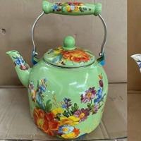 Bouilloire et théière en émail de luxe turque de haute qualité, 1,5/2/3/5/7 L, ensembles de théière et de cafetière en émail