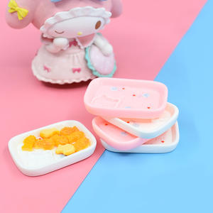 Plato de Gato Miniatura Kawaii, Cabujón de Resina de Base Plana, Simulación de Vajilla, Juguetes de Comida para Cocina - Product Image 3
