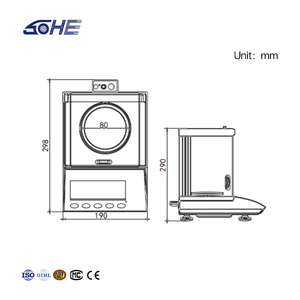 <span class=keywords><strong>Balanza</strong></span> de Laboratorio SHDA con Puerto Serie RS232, Capacidad de 100g-600g, Precisión de 0.001g, Pantalla LCD, OEM/ODM, 1 Año de Garantía, Química - Product Image 6