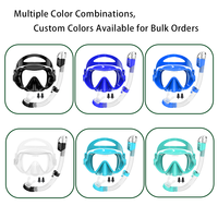 Nouveau design, vente chaude, masque de plongée et tuba pliables sans cadre, réglables, à faible volume, pour adultes, ensemble de plongée pour la natation