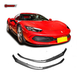 Angle avant en fibre de carbone sèche style OEM pour Ferrari 296 GTB, séparateur avant, lèvre de pare-chocs avant, pièces de carrosserie automobile - Product Image 1
