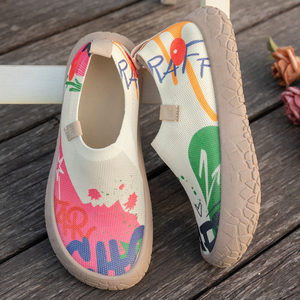 Zapatos Planos Estampados para Mujer, Transpirables, Casuales, Cómodos para Caminar, Diseño Moderno, Punta Ancha, Venta al Por Mayor - Product Image 6