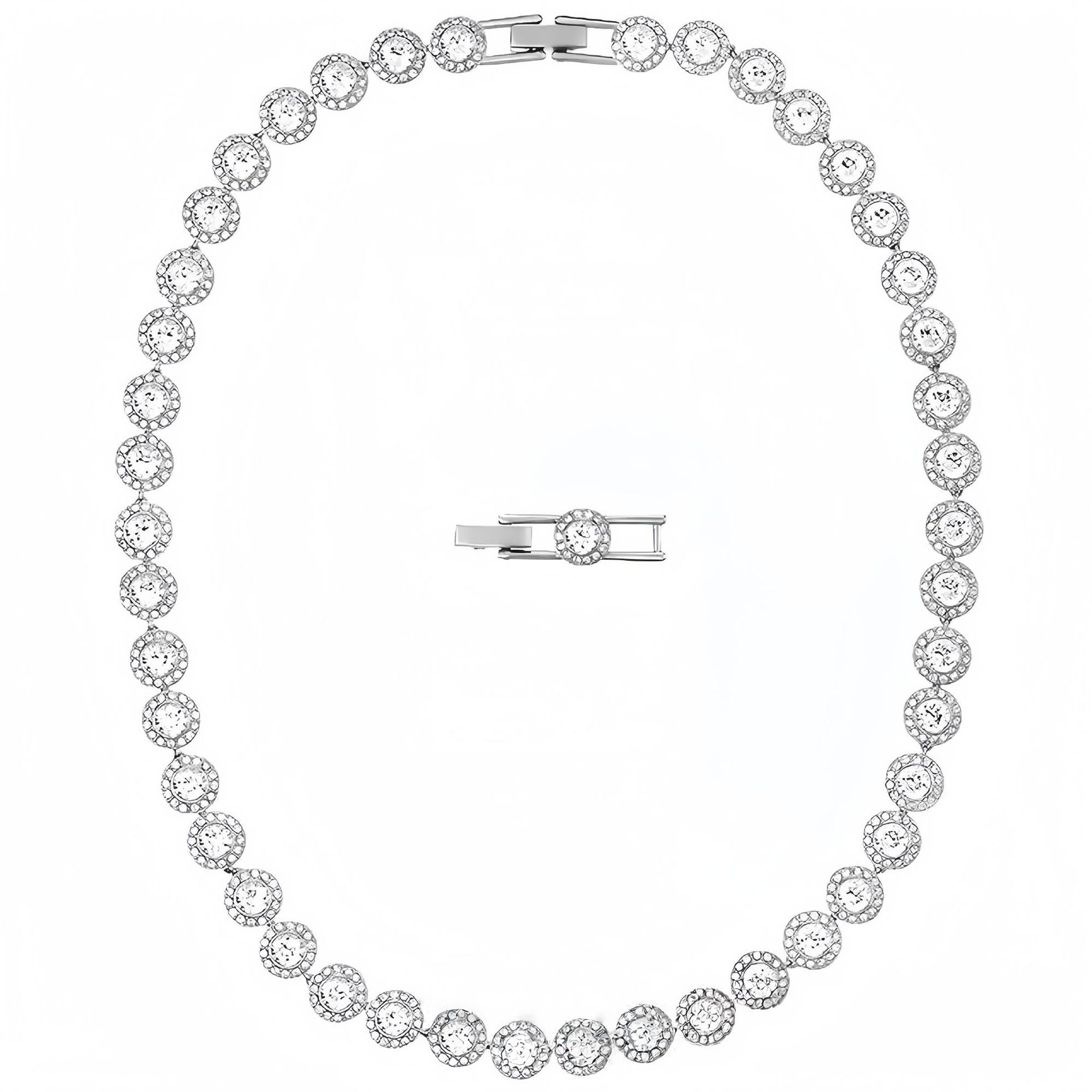 Collier en argent avec diamant rond