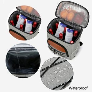 Nouveau Sac à Dos Isotherme Portable 2024 en Tissu Décontracté, Imperméable, pour Pique-nique, Glacière Thermique Souple pour Repas en Extérieur - Product Image 4