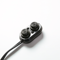 Kabel Injeksi Adaptor Tombol Datar 3 Kabel Warna Hitam untuk Peralatan Elektronik - Merek BAXIN Panjang Sesuai Pesanan
